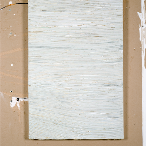 Wall #4b, 2009, 60cm x 91cm, Pintura, yeso, papel montado en panel de madera