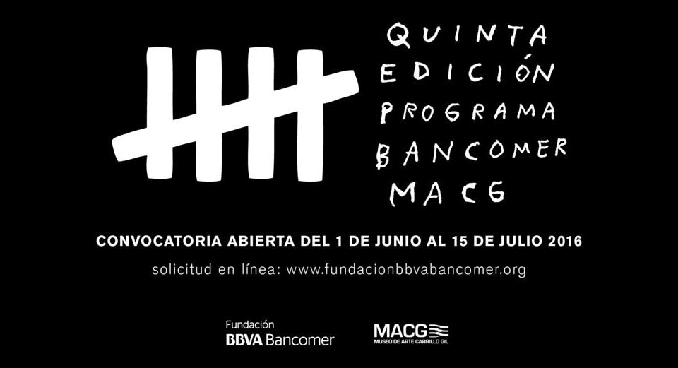 Convocatoria 5ta Edicion del Programa BBVA Bancomer Museos de Arte Carrillo Gil MACG